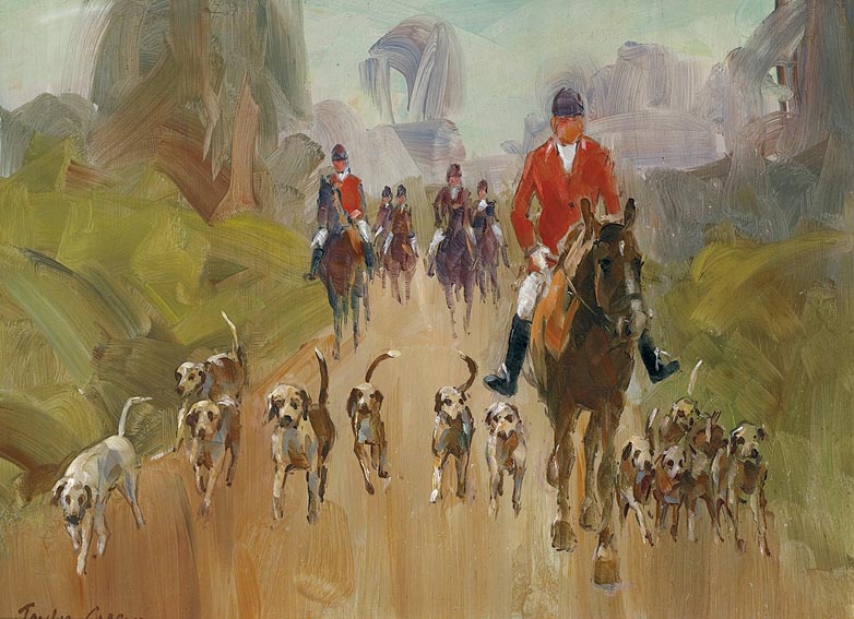 AUTUMN HUNT by Robert Taylor Carson sold for 2,000 at Whyte's Auctions