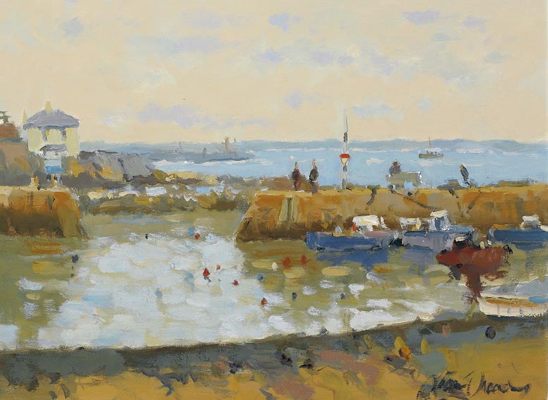 BULLOCH HARBOUR, DALKEY by Liam Treacy (1934-2004) at Whyte's Auctions