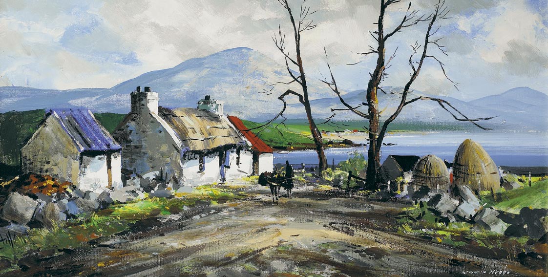 COTTAGE NEAR CASHEL, COUNTY GALWAY by Kenneth Webb sold for 8,500 at Whyte's Auctions