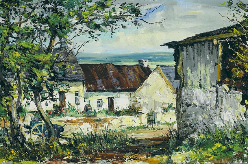 THE TURF SHED, DONEGAL FARM by Kenneth Webb RWA FRSA RUA (b.1927) at Whyte's Auctions