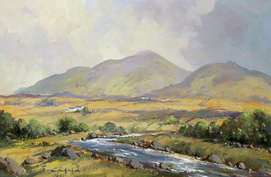 MOUNTAINS OF MOURNE AND GLEN RIVER, COUNTY DOWN by George K. Gillespie RUA (1924-1995) at Whyte's Auctions