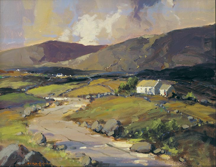 ON THE ROAD TO GWEEDORE, DONEGAL by George K. Gillespie RUA (1924-1995) at Whyte's Auctions