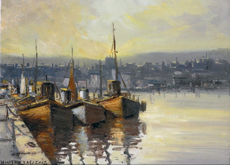 TRAWLERS by Norman J. McCaig sold for �3,600 at Whyte's Auctions