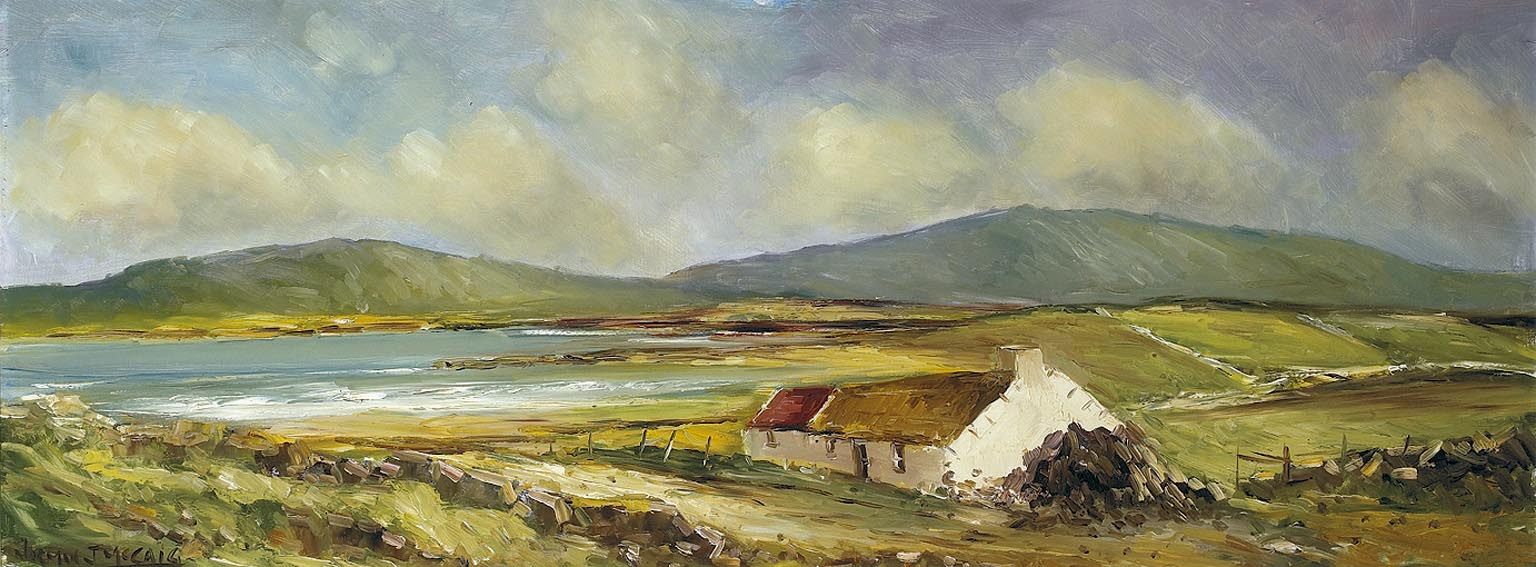 COTTAGE BY THE SEA, DONEGAL by Norman J. McCaig sold for 2,800 at Whyte's Auctions