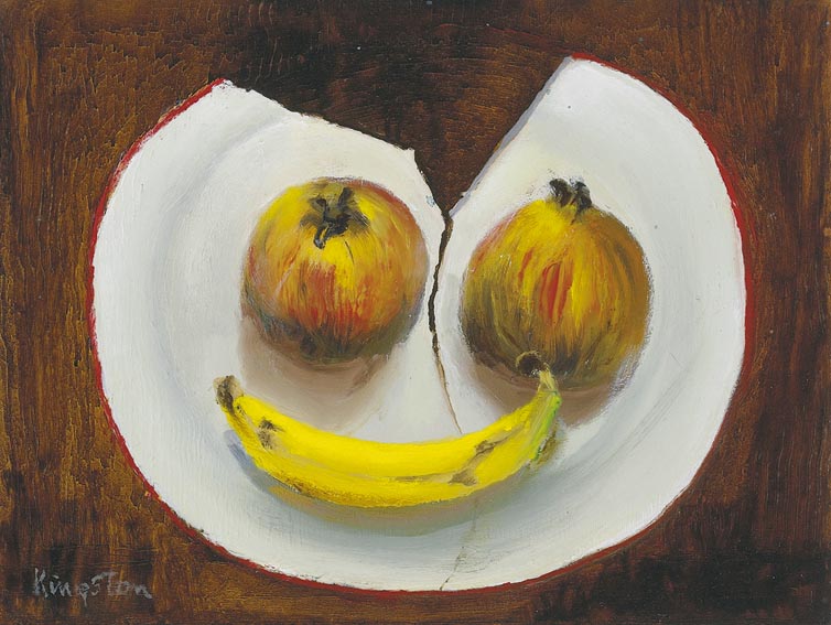 POMEGRANATES ON BROKEN PLATE by Richard Kingston sold for �2,000 at Whyte's Auctions