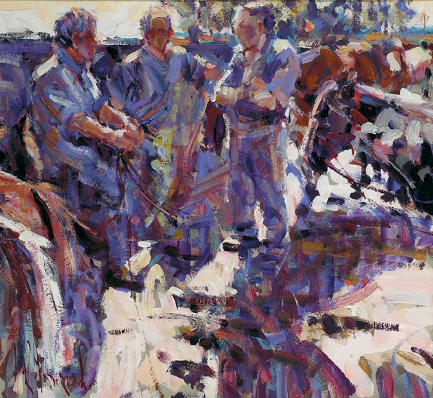 EVENING STUDY, TALLOW HORSE FAIR by Arthur K. Maderson sold for 3,400 at Whyte's Auctions