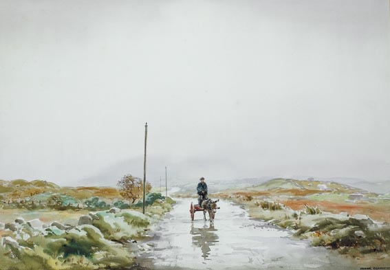 A WET DAY, WESTCOVE, COUNTY KERRY by Frank Egginton sold for �7,700 at Whyte's Auctions