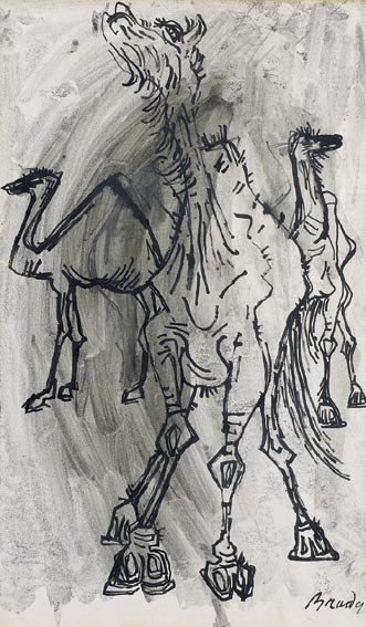 CAMELS by Charles Brady HRHA (1926-1997) at Whyte's Auctions