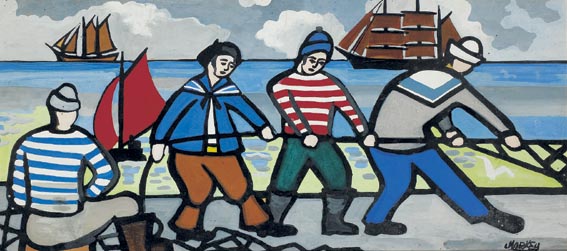 DEEP SEA SAILORS, circa 1955 by Markey Robinson (1918-1999) at Whyte's Auctions