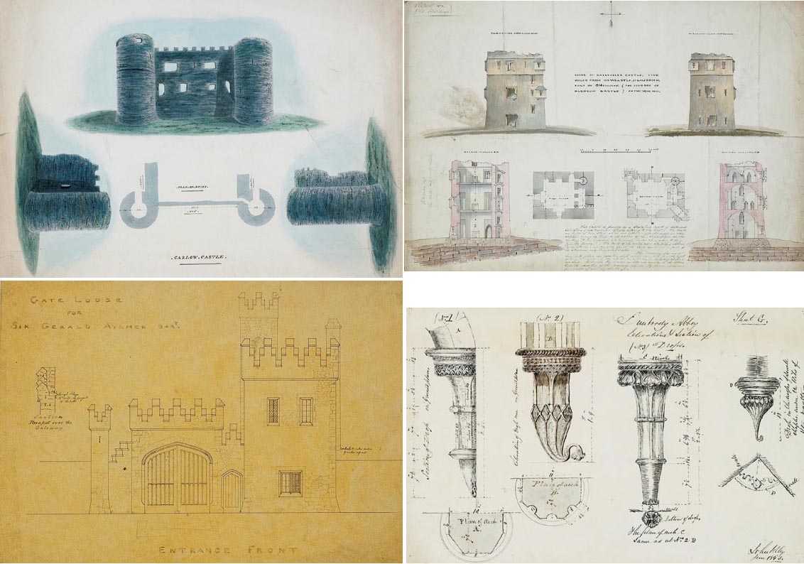 IRELAND'S ARCHITECTURAL ANTIQUITIES - AN IMPORTANT COLLECTION OF DRAWINGS by George Wilkinson FRIBA (1814-1890) and others at Whyte's Auctions