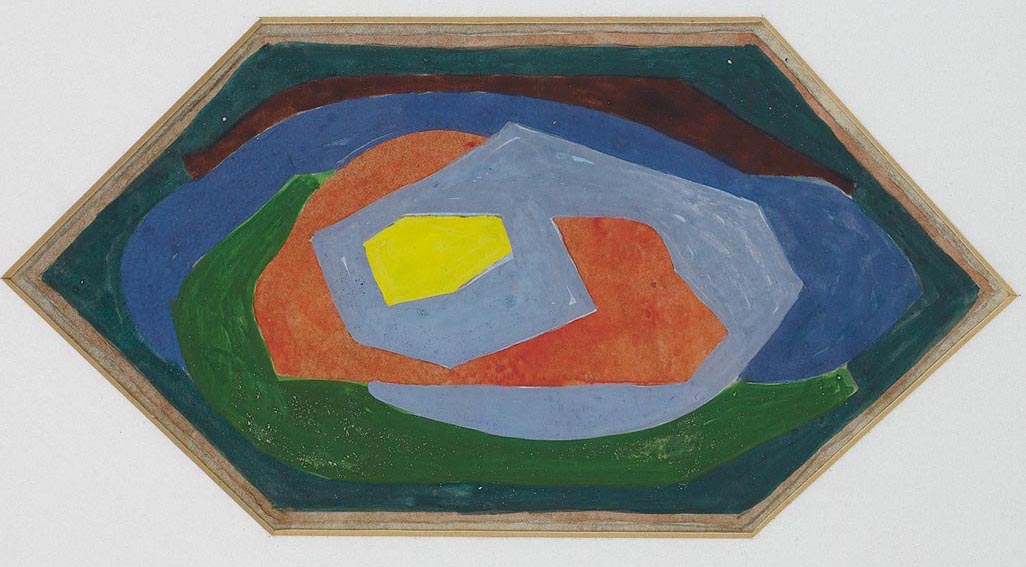 ABSTRACT STUDY (SINGLE ELEMENT COMPOSITION) by Mainie Jellett (1897-1944) at Whyte's Auctions