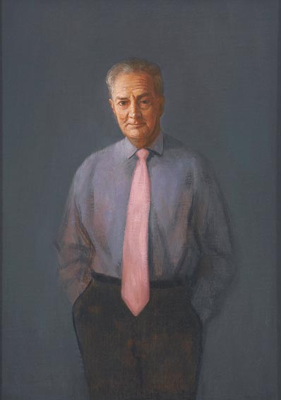 PORTRAIT OF DESMOND O'MALLEY, PD by Stuart Morle (b.1960) (b.1960) at Whyte's Auctions