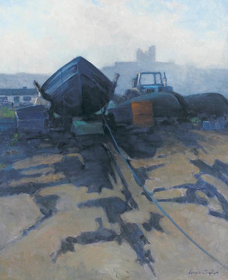 CURRAGHS, INIS OIRR by James English RHA (b.1946) at Whyte's Auctions