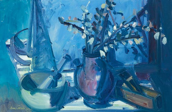 STILL LIFE WITH MORTAR AND PESTLE by Brian Ballard RUA (b.1943) at Whyte's Auctions