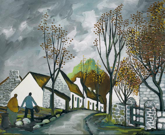 AUTUMN VILLAGE (circa 1960) by Markey Robinson (1918-1999) (1918-1999) at Whyte's Auctions