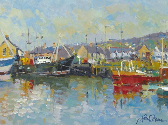 CORNER OF THE HARBOUR, ARKLOW by Liam Treacy (1934-2004) at Whyte's Auctions