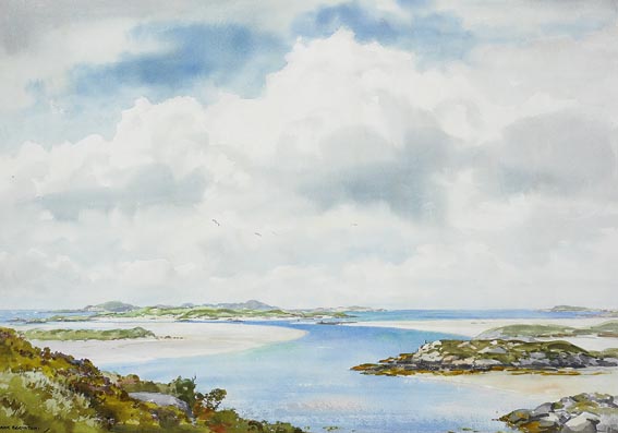 GWEEDORE BAY FROM BUNBEG, COUNTY DONEGAL by Frank Egginton RCA (1908-1990) at Whyte's Auctions