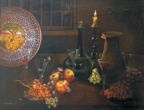 CANDLELIGHT STILL LIFE NO. 2 by Liam Belton sold for �4,400 at Whyte's Auctions