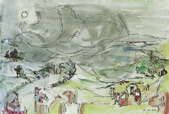 SUMMER STORM by Louis le Brocquy HRHA (1916-2012) at Whyte's Auctions