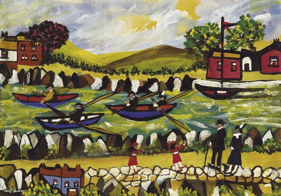 SUNDAY AFTERNOON by Gretta Bowen sold for �3,600 at Whyte's Auctions