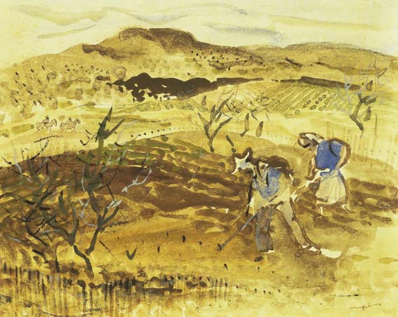 SMALL FARM by George Campbell RHA (1917-1979) RHA (1917-1979) at Whyte's Auctions