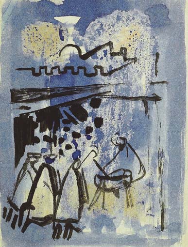 ADORATION OF THE MAGI by George Campbell RHA (1917-1979) at Whyte's Auctions