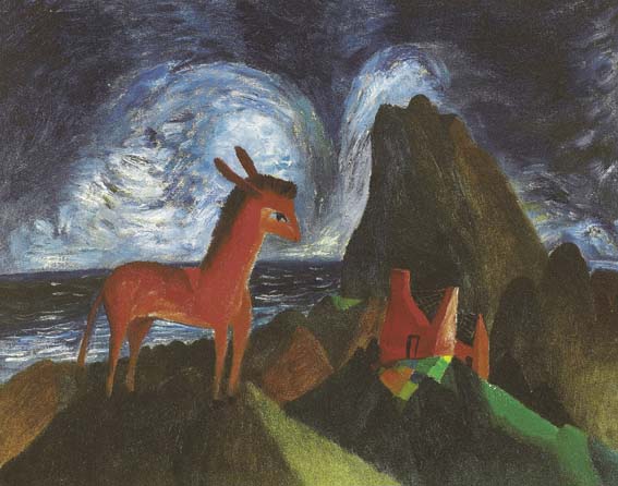 DONKEY IN A WESTERN LANDSCAPE by Colin Middleton MBE RHA (1910-1983) at Whyte's Auctions