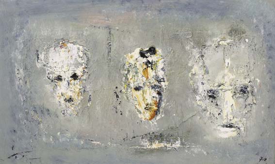 HEADS IN A LANDSCAPE by John Kingerlee (b.1936) at Whyte's Auctions