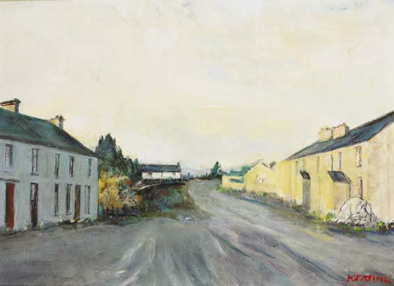 CLOONACOOL VILLAGE, COUNTY SLIGO by Se�n Keating PPRHA HRA HRSA (1889-1977) at Whyte's Auctions