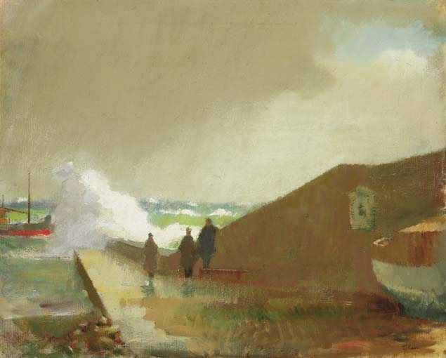 THE JETTY by Tom Carr sold for �8,500 at Whyte's Auctions
