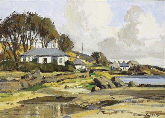 THE HOUSE OF MOIRA O'NEILL, ROCKPORT, CUSHENDUN, COUNTY ANTRIM by Maurice Canning Wilks RUA ARHA (1910-1984) at Whyte's Auctions