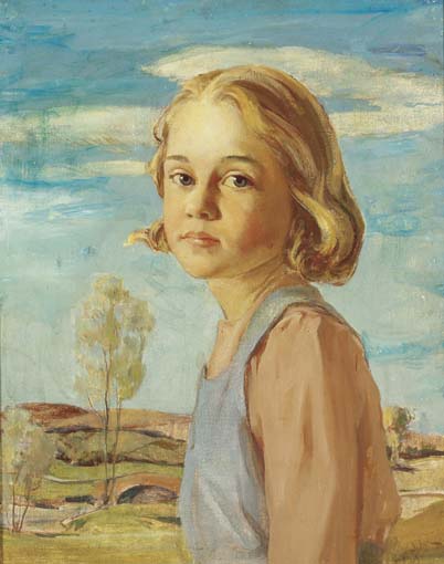 PORTRAIT OF A YOUNG GIRL by Lady Hazel Lavery (n�e Martyn) (1880-1935) at Whyte's Auctions