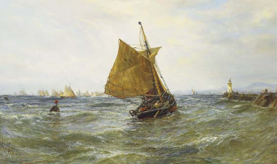 IRISH TRAWLERS IN DUBLIN BAY by Edwin Hayes sold for �40,000 at Whyte's Auctions