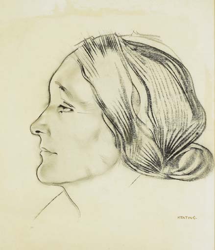WOMAN'S HEAD by Se�n Keating PPRHA HRA HRSA (1889-1977) at Whyte's Auctions
