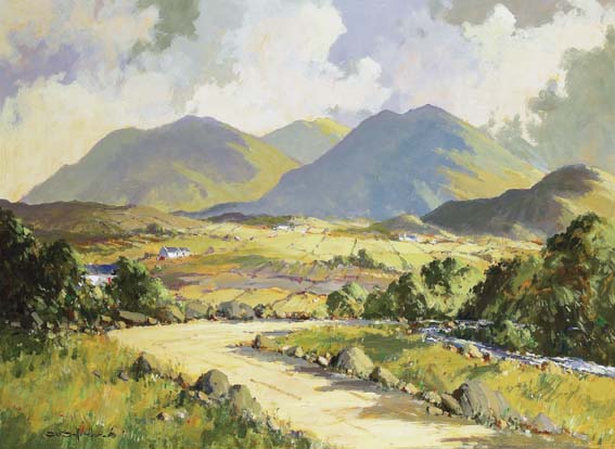 IN THE MOURNES NEAR GLASDRUMMOND AND GLEN RIVER by George K. Gillespie RUA (1924-1995) RUA (1924-1995) at Whyte's Auctions