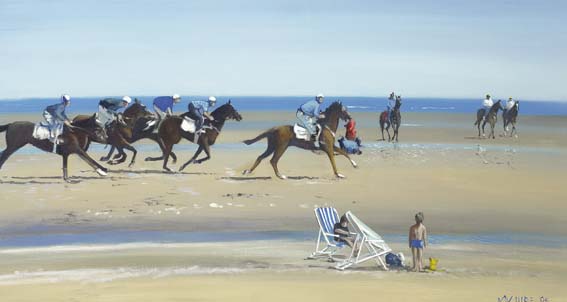 AT LAYTOWN RACES, JULY 1994 by Cecil Maguire RHA RUA (1930-2020) RHA RUA (1930-2020) at Whyte's Auctions