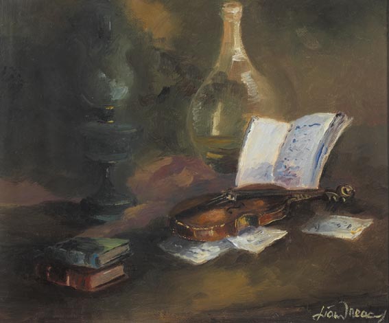 STILL LIFE WITH VIOLIN by Liam Treacy sold for 2,500 at Whyte's Auctions