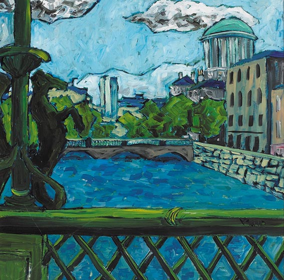 FROM CAPEL STREET BRIDGE by Patrick Viale (b.1952) (b.1952) at Whyte's Auctions
