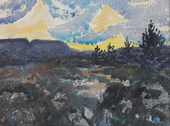 ANTRIM LANDSCAPE by Colin Middleton sold for 3,000 at Whyte's Auctions