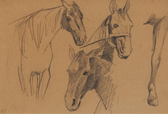 EQUINE STUDIES (SET OF FOUR) by Edith Oenone Somerville (1858-1949) at Whyte's Auctions