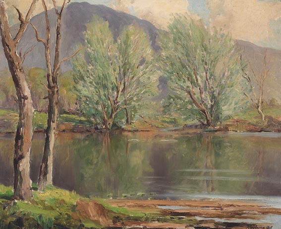 LAKESIDE REFLECTIONS by Rowland Hill ARUA (1915-1979) at Whyte's Auctions
