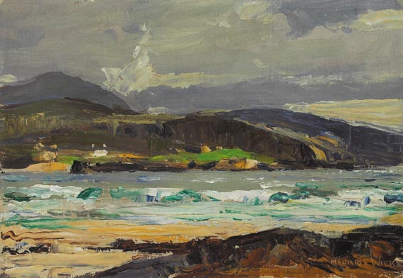 CULDAFF STRAND, COUNTY DONEGAL by Maurice Canning Wilks RUA ARHA (1910-1984) at Whyte's Auctions