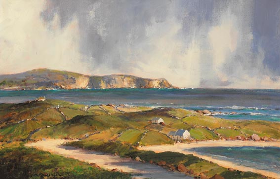 ON ATLANTIC DRIVE, DOOEHY, COUNTY DONEGAL by George K. Gillespie RUA (1924-1995) at Whyte's Auctions