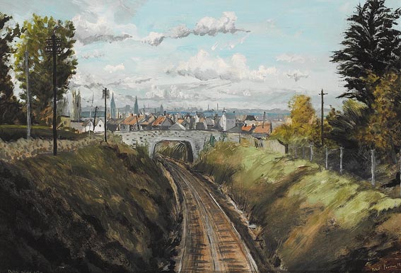 DALKEY RAILWAY CUTTING by Peter Pearson (b.1955) at Whyte's Auctions