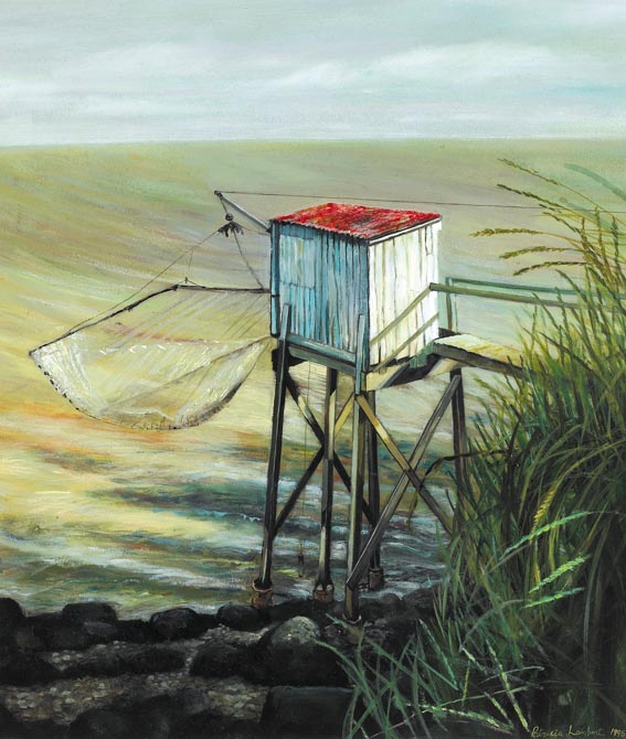 FISHERMAN'S HUT, FRANCE by Patricia Lambert sold for �500 at Whyte's Auctions