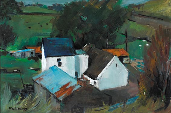 FARM BUILDINGS, BRIDESWELL, NEAR ATHLONE by Douglas Manson Dennehy sold for 1,200 at Whyte's Auctions