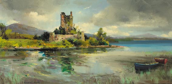 ROSS CASTLE, KILLARNEY by Kenneth Webb sold for 9,500 at Whyte's Auctions