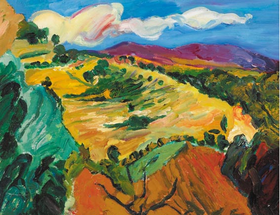 CONTINENTAL LANDSCAPE by Tony Dolan sold for �700 at Whyte's Auctions