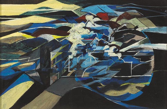 HOLYWOOD, 1974 by David Crone sold for �1,000 at Whyte's Auctions
