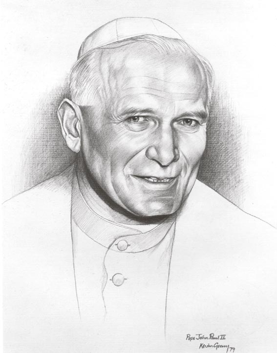 POPE JOHN PAUL II by Kevin Geary (b.1952) at Whyte's Auctions